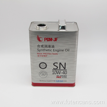 4L F-style Engine Oil Tin Can